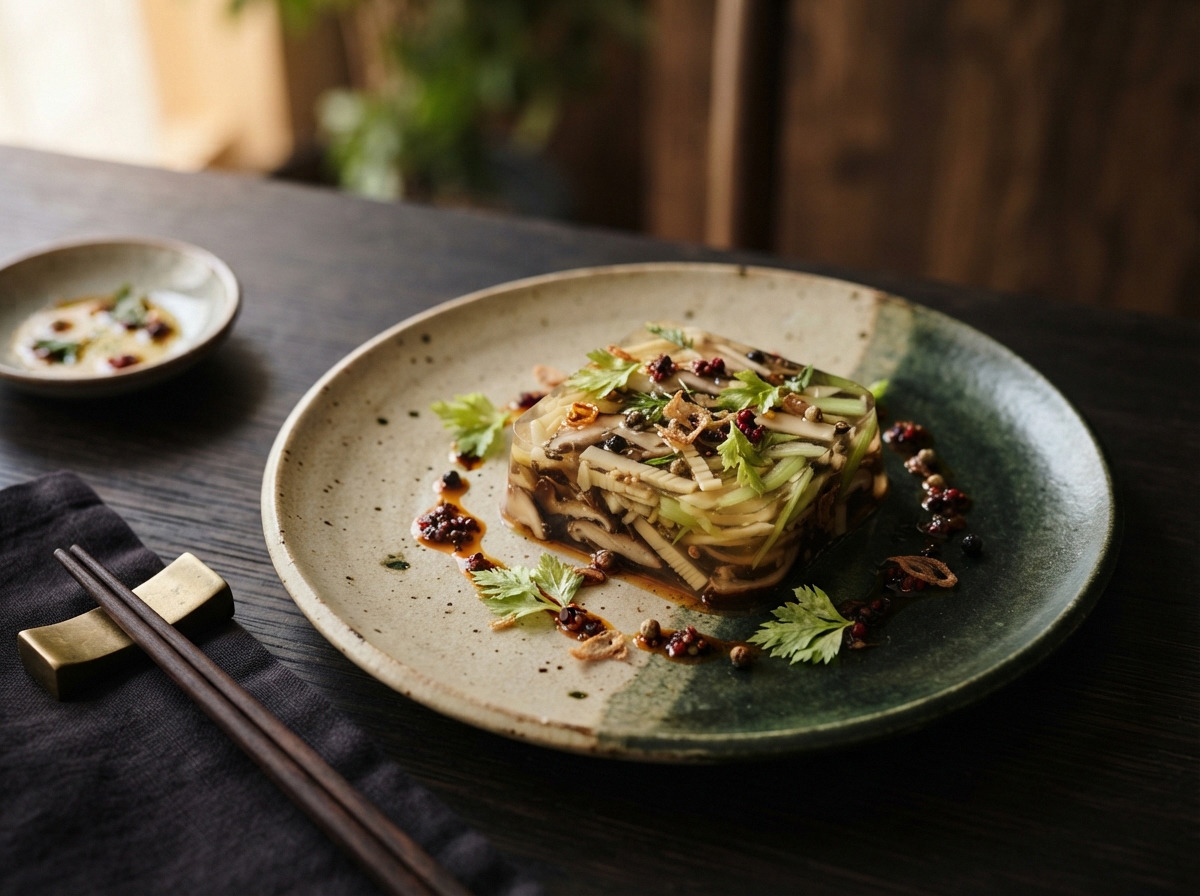 山野菌菇冻与时令前菜